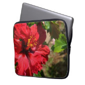 Red Hibiskus Notebook-PC-Sieb Laptopschutzhülle (Vorderseite Links)