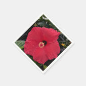 Red Hibiskus Paper Napkin Serviette (Ecke)