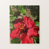 Red Hibiskus Puzzle (Vertikal)