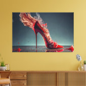 Red High Heel Leinwanddruck (Insitu (Wohnzimmer))