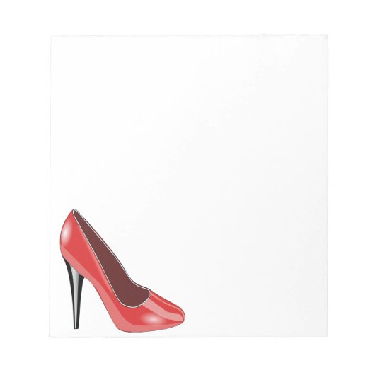 Red High Heel Notizblock (Vorderseite)