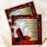 Red High Heels jede Zahl Red Black Gold Geburtstag Einladung<br><div class="desc">Eleganter Rot-, Schwarz- und Goldschuh Glitzer-Hochschuhe Geburtstagsfeier der Frau mit roten High Heel Schuhen auf einem roten, schwarzen und goldenen Hintergrund. Die beliebig elegante Einladung zur Geburtstagsfeier in Rot, Schwarz, Gold und Weiß ist einfach für Ihr Party oder Ihre Veranstaltung angepasst, indem Sie einfach Ihre Details hinzufügen. Alle Texte können...</div>