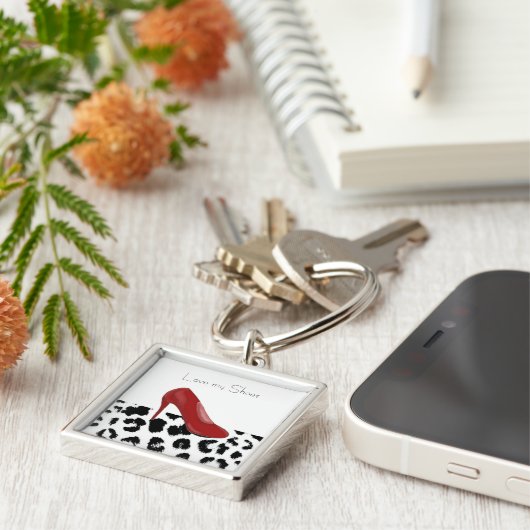 Red High Heels Schlüsselanhänger (Seite)