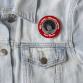 Red High School Reunion Yearbook Photo Button (Beispiel)