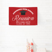 Red High School Wiedersehen Custom Willkommen Banner (InSitu)