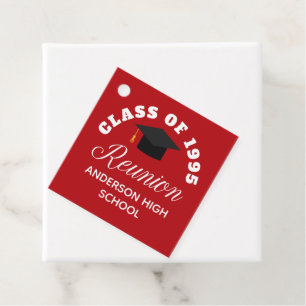 Red High School Wiedersehen Personalisiert Partys Geschenkanhänger