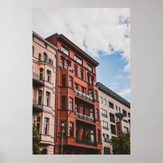 RED HIGSE RISE GEBÄUDE POSTER