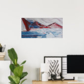 RED HILLS OF ICEBERG POSTER (Heimbüro)