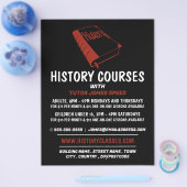Red History Book, History Coursing Advertising Flyer (Einzeln)