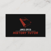 Red History Book, History Tutor, Lehrer Visitenkarte (Vorderseite)