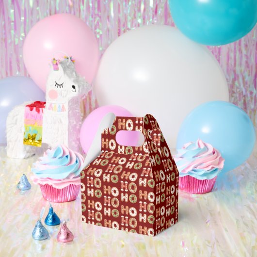 Red Ho Ho Ho Gingerbrot Kekswein Weihnachten Geschenkschachtel (Party)