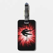 Red Hockey Gepäckanhänger (Rückseite vertikal)