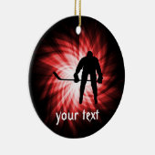 Red Hockey Keramikornament (Rechts)