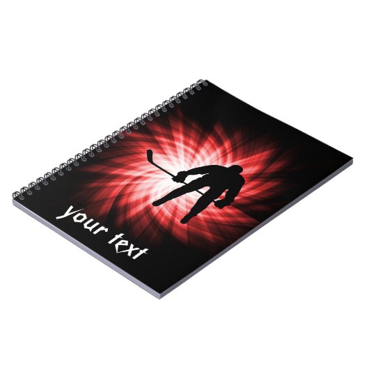 Red Hockey Notizblock (Linke Seite)