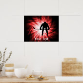 Red Hockey Poster (Küche)