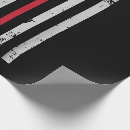 Red Hockey Stick American Flag USA Hockey Geschenkpapier (Ecke)