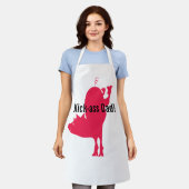 Red Hog Barbeque Schürze (Getragen)