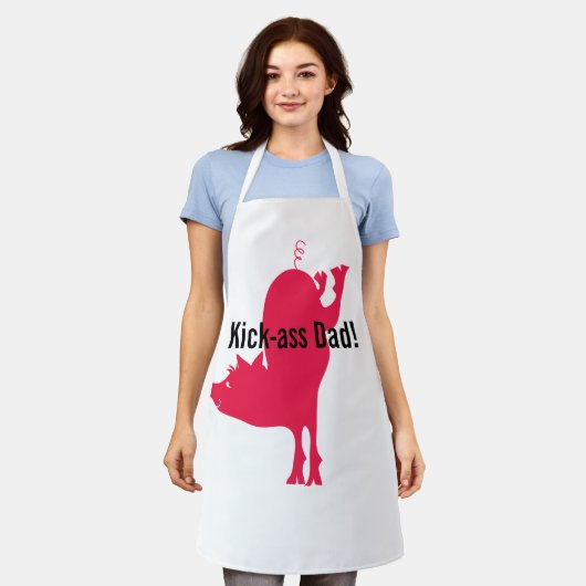 Red Hog Barbeque Schürze (Getragen)