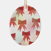 Red Holiday Bows Keramik Ornament (Rechts)