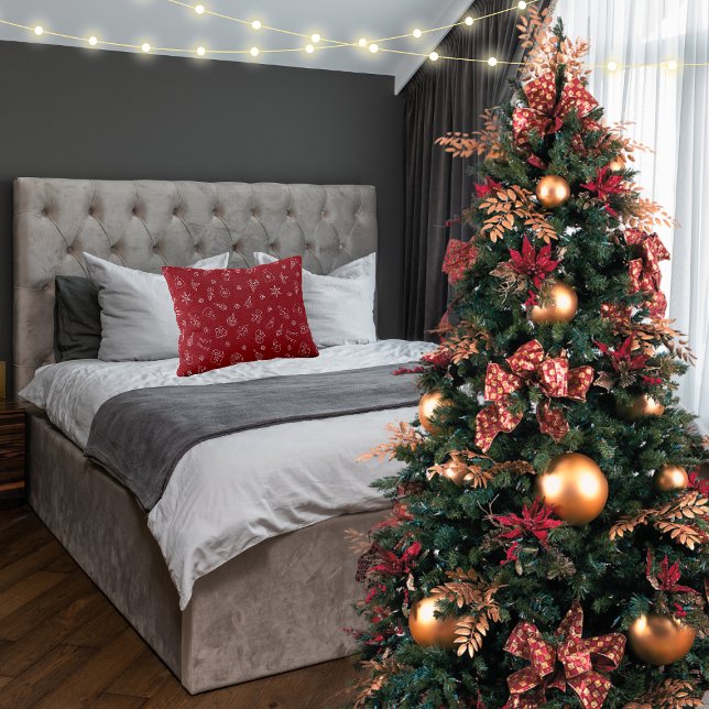 Red Holiday Dekokissen (Red Holiday Accent Pillow)