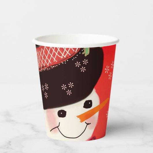 Red Holiday Designer Pappbecher (Vorderseite)