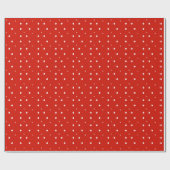 Red Holiday Dot Design Geschenkpapier (Flach)