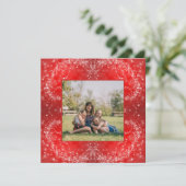 Red Holiday Feiertagskarte (Stehend Vorderseite)