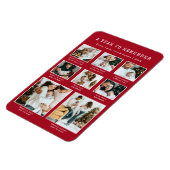 Red Holiday Foto Magnet (Linke Seite)