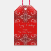 Red Holiday Geschenkanhänger (Vorderseite)