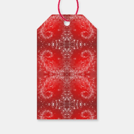 Red Holiday Geschenkanhänger (Rückseite)