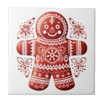 Red Holiday Gingerbread Man Skandinavien Folklore