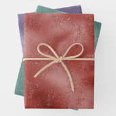 Red Holiday Glitzer Geschenkpapier Set (Beispiel)