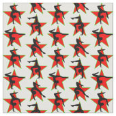RED HOLIDAY GYMNASTICS DESIGN STOFF (Nahaufnahme)