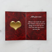 Red Holiday Hearts mit Foto Inhaber Einladung (Innenseite)