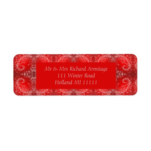 Red Holiday Label (Vorne)