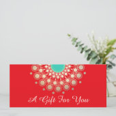 Red Holiday Salon Wellness-Center Weihnachtsgesche (Stehend Vorderseite)