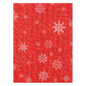 Red Holiday Snowflake Tischdecke (Vorderseite)