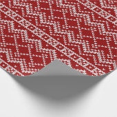 Red Holiday Sweater Geschenkpapier (Ecke)