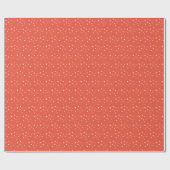 Red Holiday Wrapping Paper für das Schneepatter Geschenkpapier (Flach)