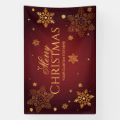 Red Holidays Christmas party backdrop  Banner (Vertikal)