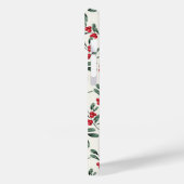 Red Holly beries Green mistletoe Blätter Case-Mate iPhone Hülle (Rückseite / Links)
