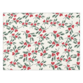 Red Holly beries Green mistletoe Blätter Tischdecke (Vorderseite (Horizontal))
