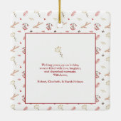 Red Holly Berry Holiday Ornament (Rückseite)