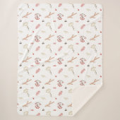 Red Holly Berry Holiday Sherpadecke (Vorderseite)