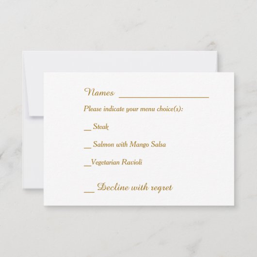 Red Holly Christmas Wedding Menu UAWG RSVP Karte (Rückseite)