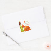 Red Hollyhocks Floral Brautparty Quadratischer Aufkleber (Umschlag)