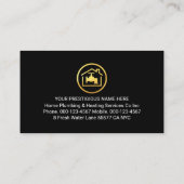 Red Home Plumbing Pipe System Plumber Repair Visitenkarte (Rückseite)