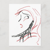 Red Hood & Wolf Postkarte (Vorderseite)