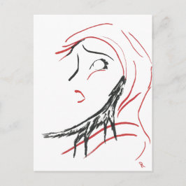 Red Hood & Wolf Postkarte