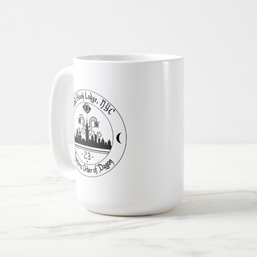Red Hook Lodge/Esoteric Order of Dagon Tall Tasse (Vorderseite Links)